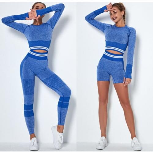 2/4PCS Seamless Leggings Women Fitness Yoga Set Ropa Deportiva Mujer Gym Clothing Track Suit Pants Sports Bras Workout Set