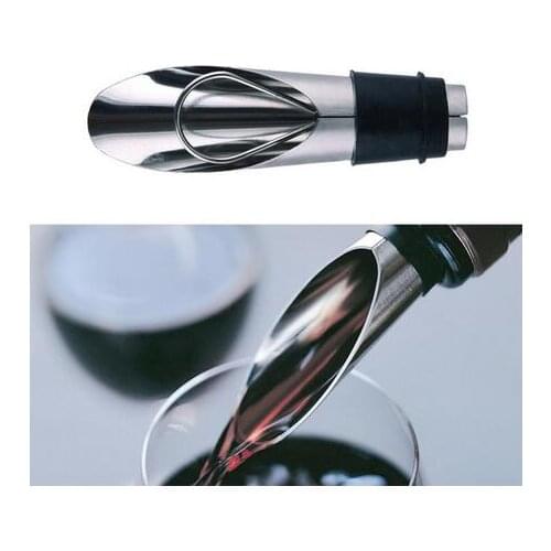 2 pcs/set Stainless Steel Wine Pourers Wine Stoppers Wine Funnel Bottle Pourer Dumping Plug Bar Tools Rolhas dos vinhos