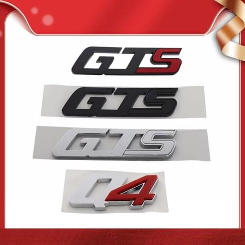 3D Premium GTS Q4 for Quattroporte Ghibli Levante car Hood Fender trunk Rear Bonnet Nameplate Decal Emblem Badge Sticker