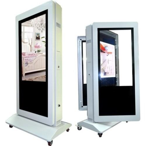 42 inch LED LCD digital multimedia double size screen waterproof outdoor wifi 3g ad internet LCD TV both sided monitor