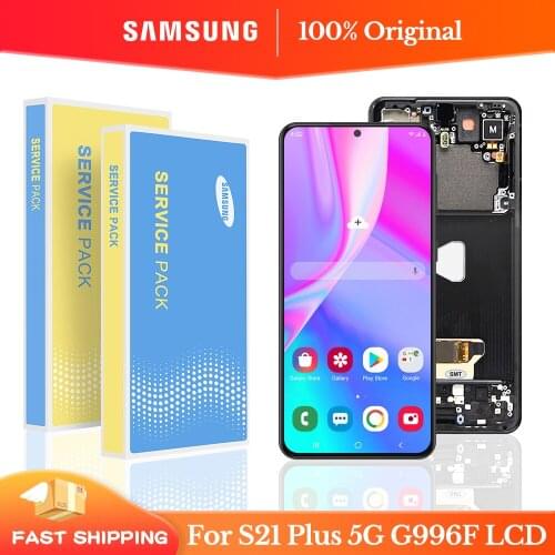 6.7"Original LCD Assembly With Frame For Samsung S21 PLUS LCD Display Touch Screen Digitizer For Galaxy s21+ SM-G996B G996U G996
