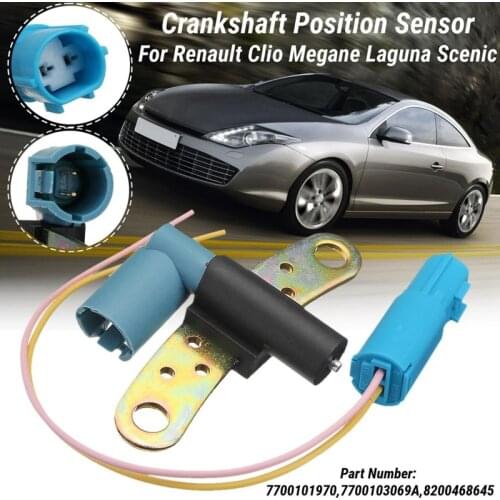 7700101970 2Pin Car Crankshaft Crank Position Sensor for Renault Clio Laguna Espace Megane Scenic Thalia 8200468645