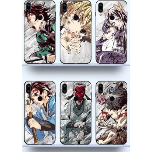 Demon Slayer japanese anime manga Phone Case For Xiaomi Redmi note 7 8 9 t max3 s 10 pro lite funda shell coque cover
