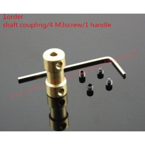 Differet type Copper Shaft Coupling Motor Axle Fittings Model DIY Accessories