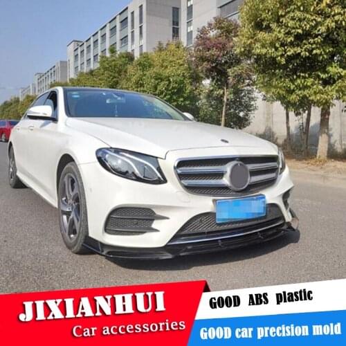 For Mercedes-Benz W213 front Bumper Diffuser Bumpers Protector For Benz E-Class E200 E300 Body kit bumper Before Rear lipspoiler