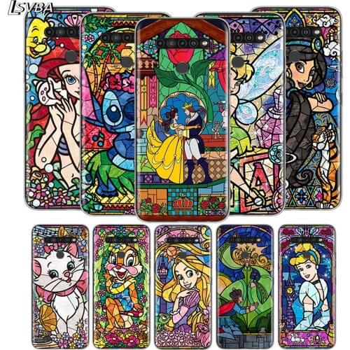 Disney Mosaic Stitch Princess For LG V60 V50S V50 G8X G8S G8 G7 ThinQ 5G K61 K51S K41S K30 K20 Q60 Q9 Soft Phone Case