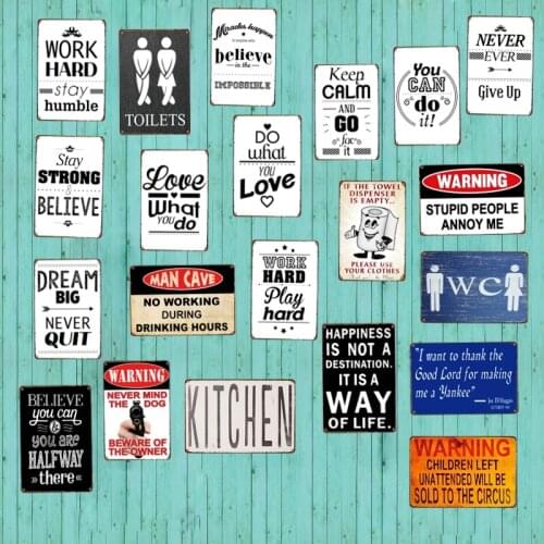 Do What You Love Retro Metal Sign Toilets Sign Wall kitchen Apartment Home Art Vintage Decor Metal Poster 30X20CM A-3357