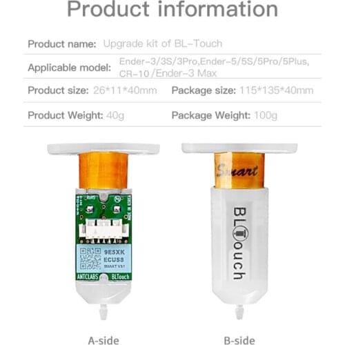 Upgraded Kit of BL Touch V3.1 Self Leveling Sensor with 32Bit for Ender-3 Ender-5/5S/5PRO,Ender-6,CR-10,BT-TOUCH Q81F
