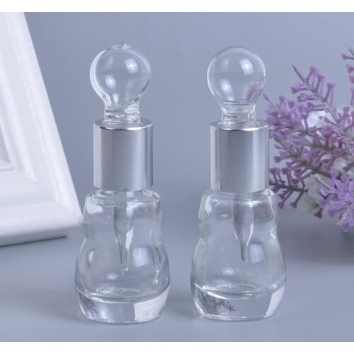 MUB 5ml Transparent Perfume Dropper Glass Bottle for Essential Oils Portable Refillable Sample Perfume Empty Cosmetic Container