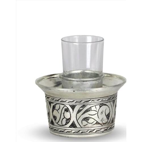 Morya Copper Greek Ouzo English Raki Crushed Wine Bottle Cooler Ice Packs Arab Nightcap Glass Cold Keeper Bar Accessories