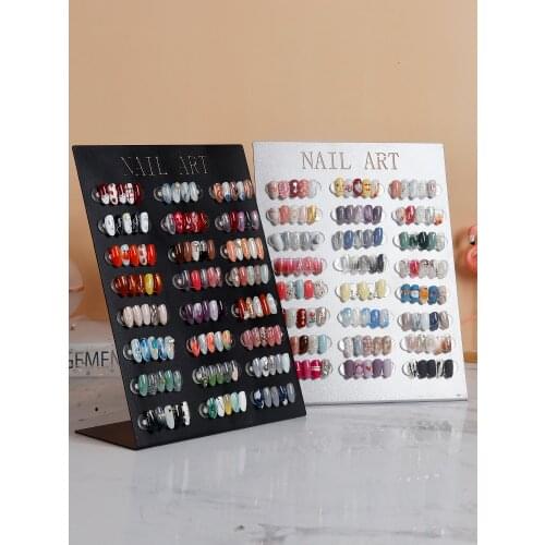 Nail Tips Art Display Stand Board Magnet Adsorption Detachable Color Card Nail Color Showing Shelf Nail Gel Polish Display Stand