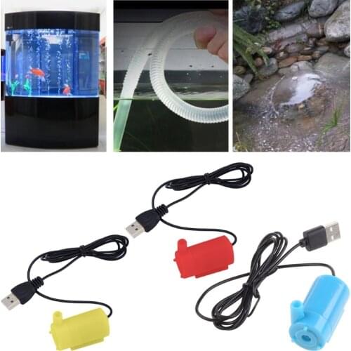 Micro Submersible Water Pump Fish Tanks Aquarium USB Powered DC 5V 2-3L/min Mini Motor Water-pump Accessories Y1QB
