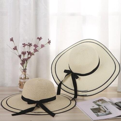 2019 Summer Straw Hat Women Big Wide Brim Hat Panama Ladies Cap Outdoor Beach Hat Sun Visor Hat Female Summer Caps Chapeu gorras