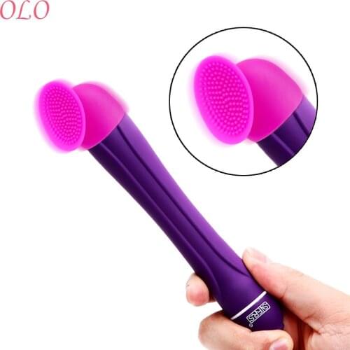 OLO Anal Stimulation Vibrator Silicone G-spot AV Massager Headgear Cap Nipple Massage Magic Wand Accessories for Women