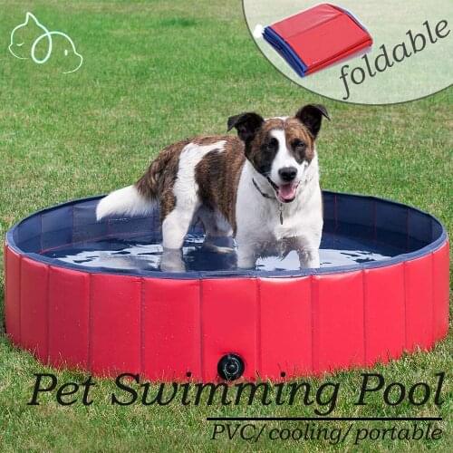 Foldable Pet Pool Swimming Dog Bathing Tub Large Pet Swimming House Durable Portable for Dogs Puppy Kid Outdoor Summer Pets Pool