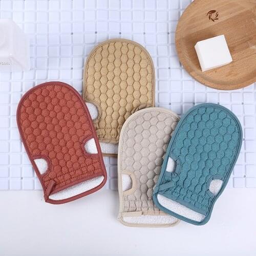 Bath scrub gloves strong back rub mud bath towel adult bath rub back towel