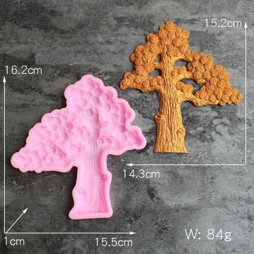 Welcome Pine Coconut Tree Turn Sugar Silicone Mold