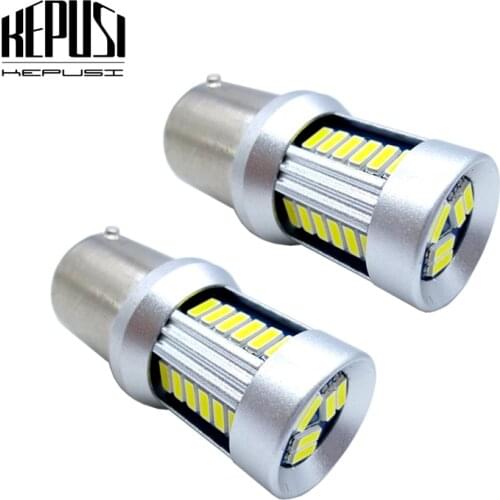 2pcs 1156 BA15S LED Bulb Lamp p21w R5W R10W S25 Led Car Bulbs Turn Signal Reverse Lights Car Light Tail parking DRL 12-24V White
