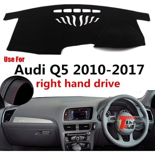 TAIJS Factory Dust resistant anti UV Leather Car Dashboard Cover For Audi Q5 2010 2011 12 13 14 15 16 17 Right Hand Drive