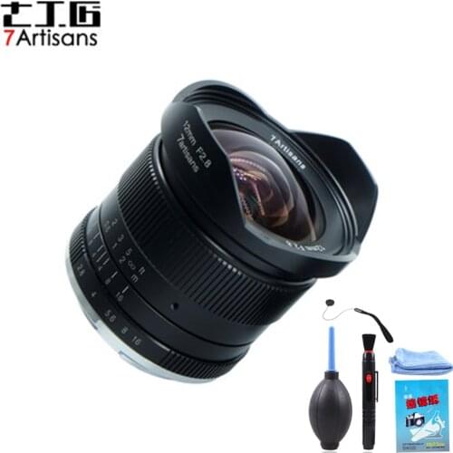 7 artisans 12mm f2.8 Ultra Wide Angle Lens for Sony E-mount APS-C Mirrorless Cameras A6500 A6300 A7 Manual Focus Prime Fixed len