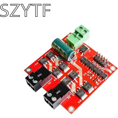 7A/160W dual DC motor drive module high power industrial grade positive and negative PWM speed regulation L298 logic