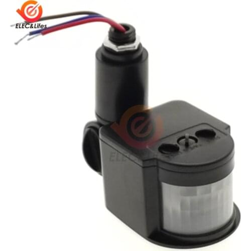 DC 12V Motion Sensor Switch Motion Detector Automatic Infrared PIR Sensor 180° Rotating Waterproof Outdoor Timer Light Switch