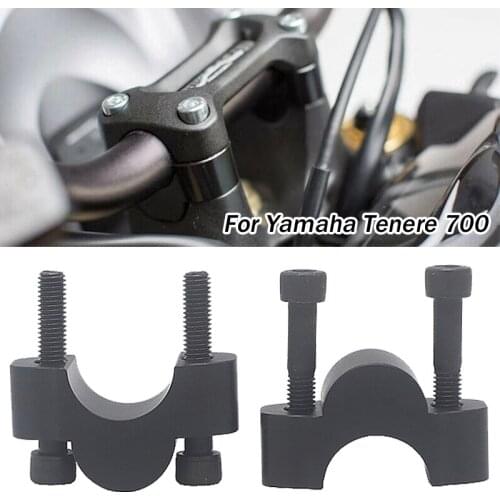For Yamaha Tenere 700 Tenere700 Motorcycle Accessories Handlebar Risers Mounting Clamp Mount Riser Clamps CNC Billet Aluminum