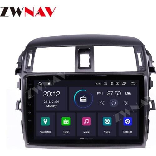 Android 10 128G For Toyota Corolla 2006 2007 2008 2009-2013 IPS HD Screen Radio Car Multimedia Player GPS Navigation Audio Video