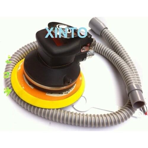 Auto pneumatic dust free dry dust suction type polishing tool, impact dust collecting polisher, air mill machine, paint cleaner