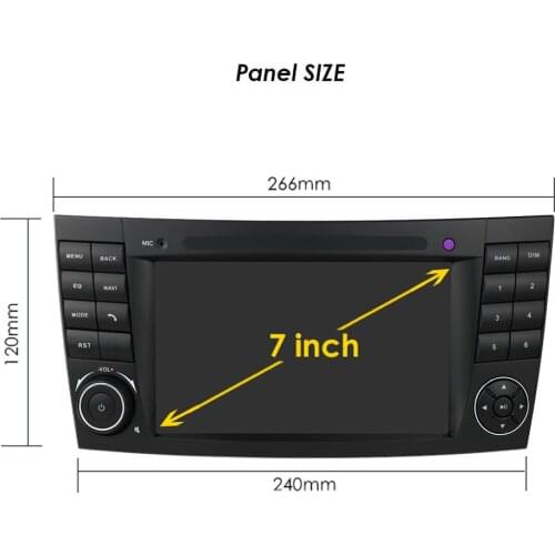 Multimedia forMercedes Benz E-Class W211 E200 E220 E300 E350 E240 E270 E280 W219 2DIN car audio navigation