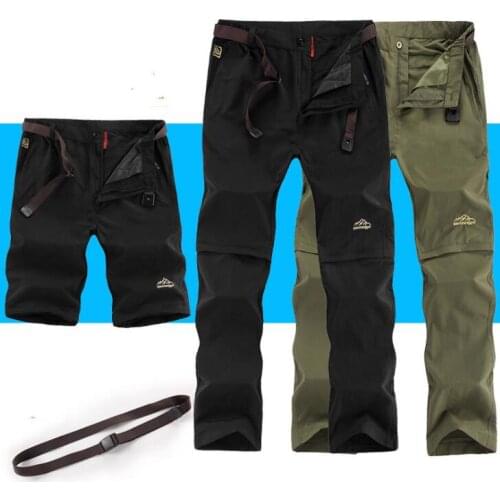 6XL Removable Quick Dry Waterproof Summer Outdoor Sport Pant Men Travel Camping Fishing Hiking Male Breathable Plus Size Trouser