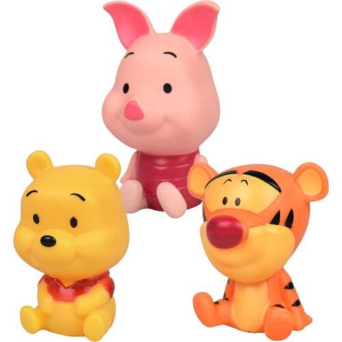 Disney Cartoon Winnie the Pooh Mickey Mouse Minnie Action Figures Toys Decoration Cake Decoration Dolls Christmas Gifts For Kids