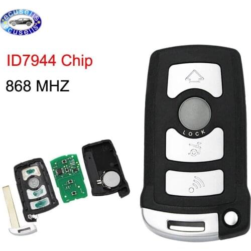 4 Button Smart Remote Key Fob With ID7944 Chip 868 MHZ for BMW CAS1 7 Series CAS1