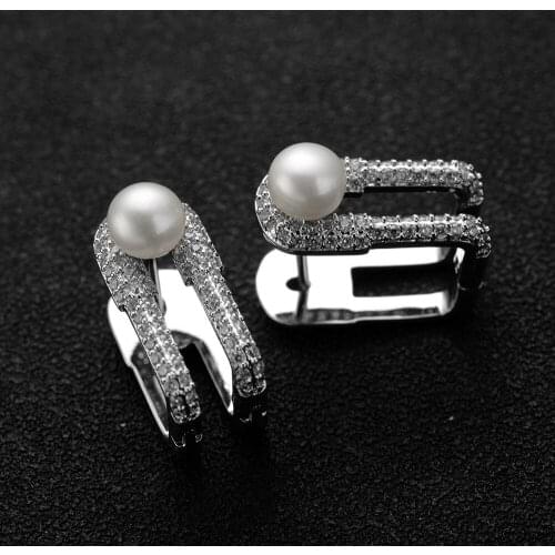 HONGYINSI Women's Silver Earrings