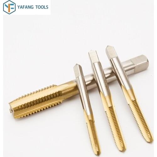 HSS M2-6542 Grade M2~M12 Straight Fluted Screw Thread Tap Metric Plug Hand Taps Drill Bit Set Power Hand Tools