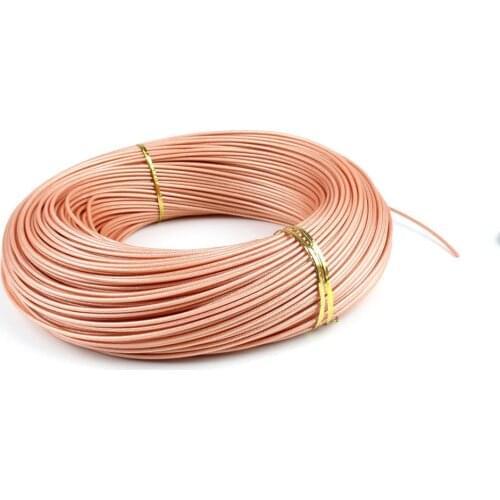 Areyourshop 50M RG316D Mil-C-17/152 Double Shield Pigtail 164ft Coaxial Cable