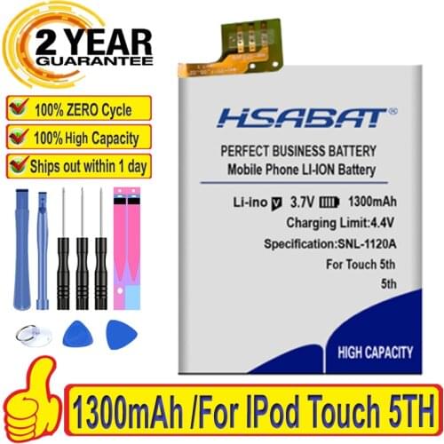 Top Brand 100% New 1300mAh Battery for IPod Touch 5TH 5 5G Batteries + free gfit