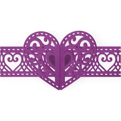 Love Heart Wrap Die Metal Cutting Dies DIY Scrapbooking Album Paper Cards Embossing Crafts Template New 2019