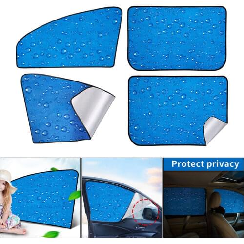 4-pack Car Magnetic Rear Front Side Window Sun Sunshade Kit, UV Protection, Durable Premium Material