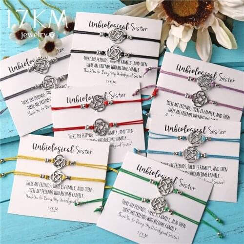 17MILE 2pcs/set Adjustable Couple Bracelets Set For Women&Men Fashion Metal Knot Rope Bracelet Bangles Bohemian Bijoux Jewelry