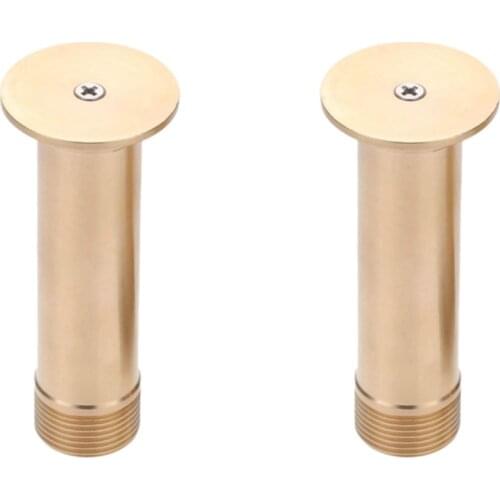 2Pcs Brass Mushroom Type Fountain Nozzles Garden Landscape Fountain Nozzle Garden Pond Decoration Fountain Equipment 1/2 inch DN