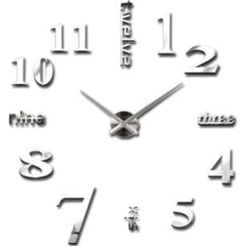 Wall Clock, Low Noise, Precise, 3D, Sticker, Decoration, Wall Decal, Digital Clock, Sticker, for Restaurant