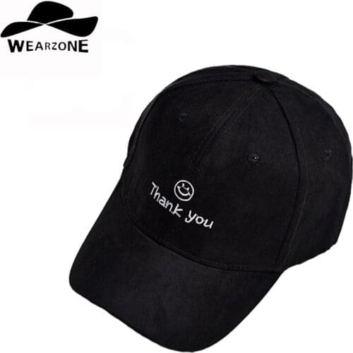 2017 New fashion suede baseball caps embroidery letter and smile pattern baseball hats for woman men hip hop hat cap