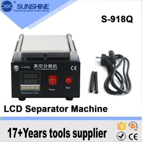 New S-918Q 8 inches Wholesale portable automatic heat screen repair machine kit lcd separator with built-in air pump