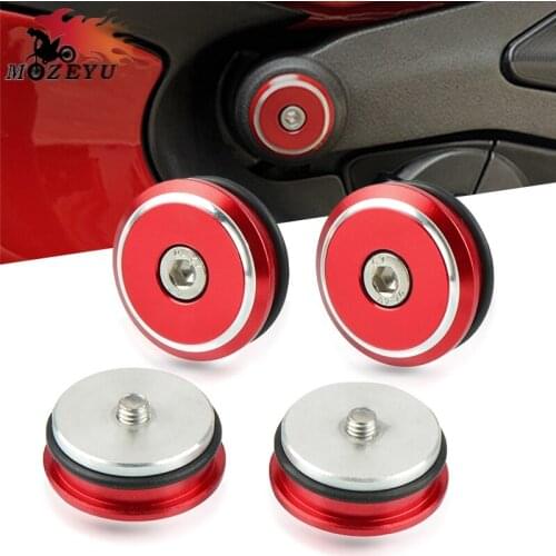 New 4PS Motorcycle Aluminum Frame Hole Cover For Ducati 899 959 1199 1299 Panigale/Panigale S Panigale V4 S 2012-2018 Plug Cover