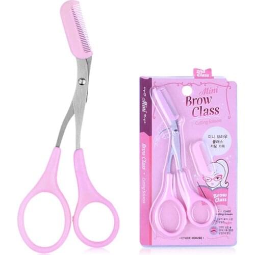 Eyebrow Scissors With Comb Eyebrow Trimmer Eyelash Hair Scissors Trimming Scissors Beauty Tool WH998