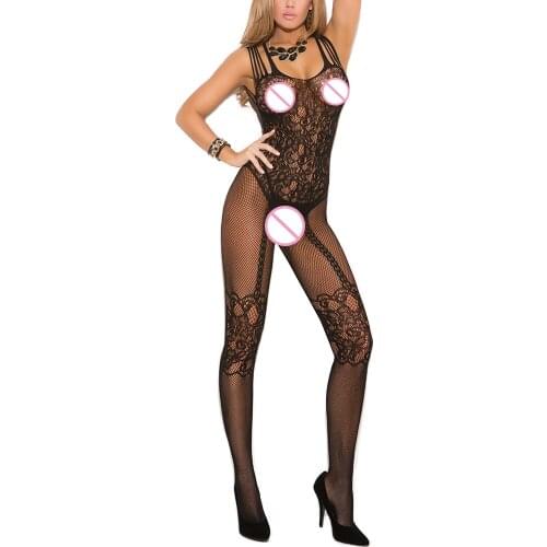Sexy Women bdsm bondage Bodysuits erotic costumesbra sexy lingerie panties womens stockings Fishnet Jumpsuits Sheer Lace