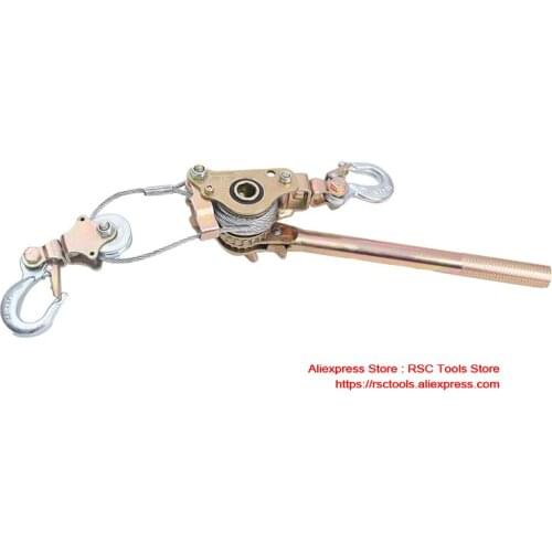 2T Japanese Style Ratchet Cable Puller Hand Steel Wire Rope Puller Ratchet Pulling Wire Grip