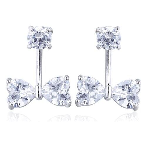 GAOLA New Women Long Stud Earring Fashion Flower Cubic Zirconia Earrings GLE5722