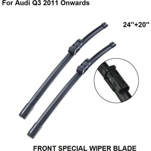 Wiper Blade For Audi Q3 2011 Onwards 24''+20'' High Quality Iso9000 Natural Rubber Clean Front Windshield